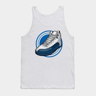 AJ 12 Retro French Blue Sneaker Tank Top